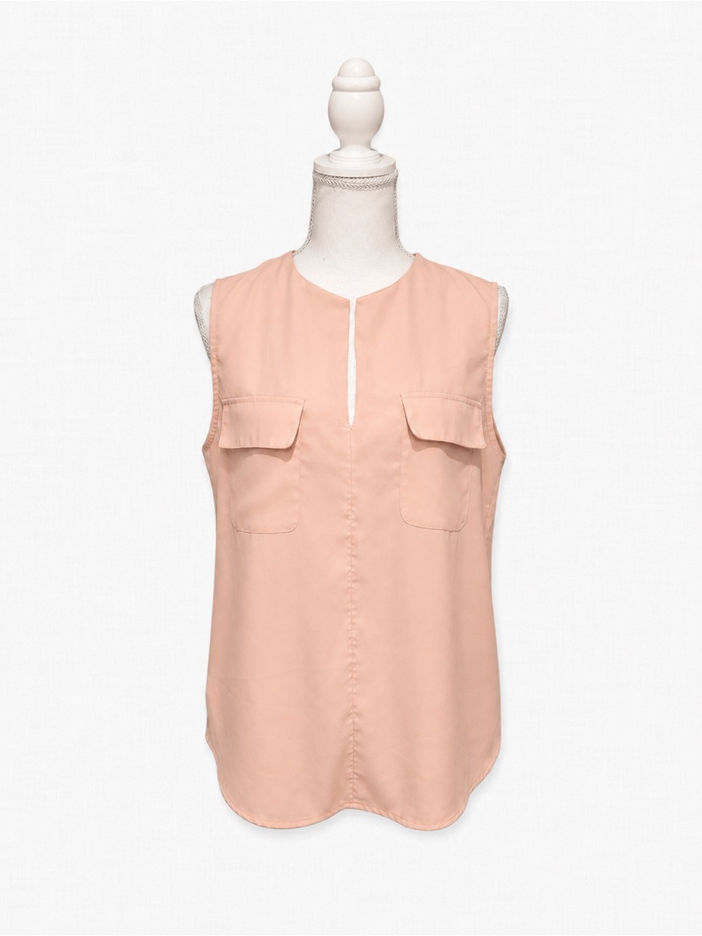 Jones New York Sleeveless Peach Blouse